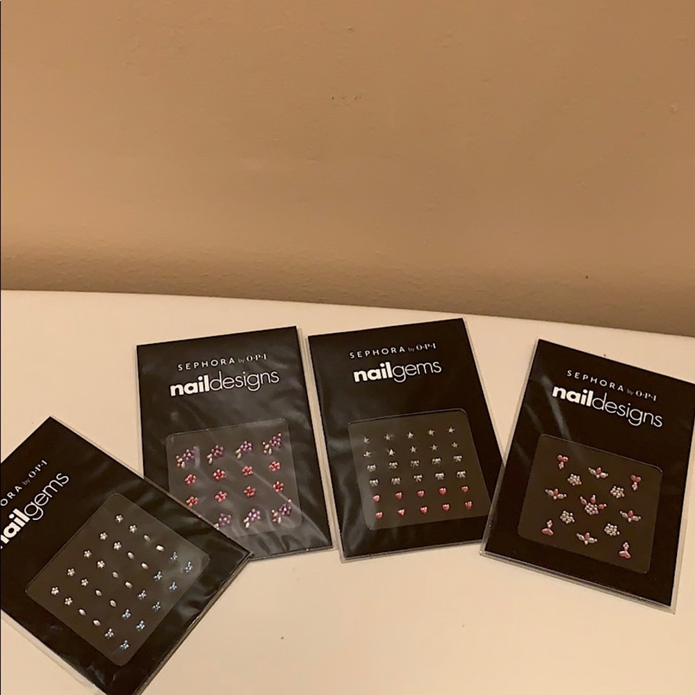 SEPHORA by OPI bundle 4 sets rhinestone nailgems